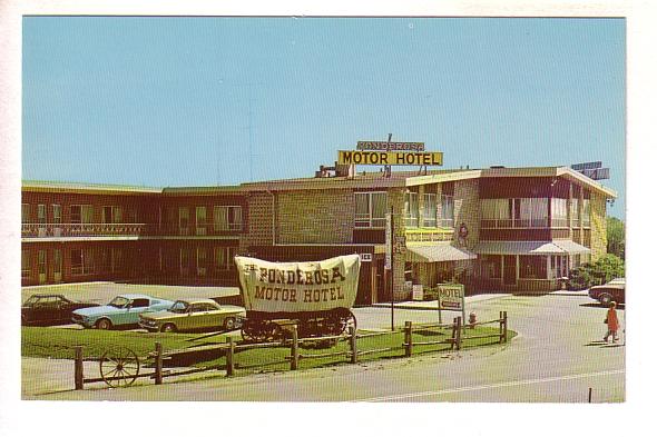 Ponderosa Motor Hotel, Burlington, Ontario, Covered Wagon, Alex J Pelett