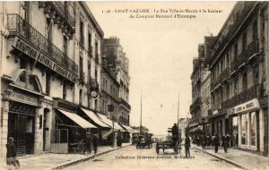 CPA St-NAZAIRE La Rue VILLE-es-MARTIN a la hauteur du Comptoir (610855)