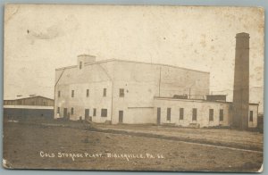 BIGLERVILLE PA COLD STORAGE PLANT ANTIQUE REAL PHOTO POSTCARD RPPC