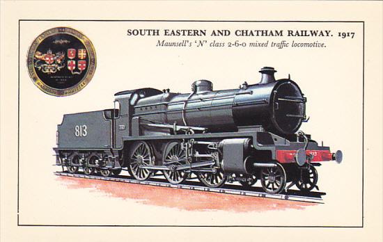 England South Eastern and Chatham Railway 1917 Maunsell's N Class 2-6-0 Mixed...