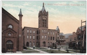 AMSTERDAM, New York, 1900-1910's; St. Mary's School And Convent
