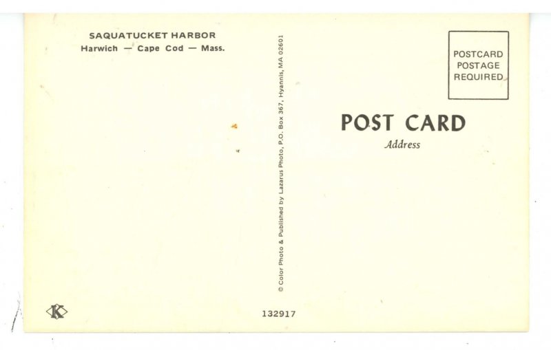 MA - Cape Cod, Harwich. Saquatucket Harbor
