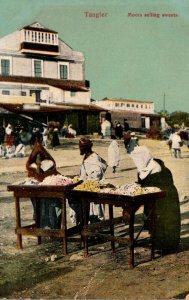 Morocco Tanger Moors Selling Sweets