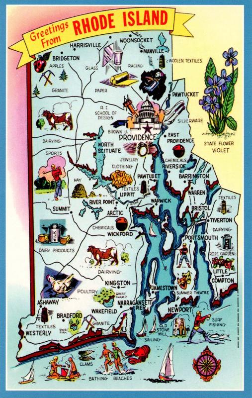 RI - Map of Rhode Island (Rhode Island)