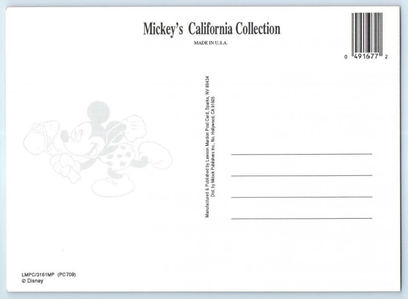 2 Postcards MICKEY MOUSE & DINOSAURS Prehistoric California Disney 5x7