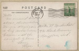 Silver Lake Camp 3 1/2 Miles West of Angola, Indiana on US 20 RPPC 1941 Postcard