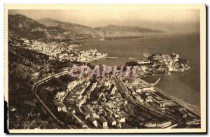 Old Postcard Cote D Azur Monte Carlo Panoramic View