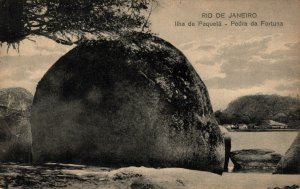 Brazil Rio De Janeiro Island of Paquetá Pedra da Fortuna Postcard 08.44