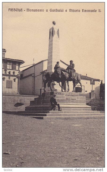 Monumento A Garibalai E Vittorio Emanuele II, Fiesole (Tuscany), Italy, 1900-...