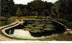 Kansas Wichita Riverside Park Lily Pond 1907