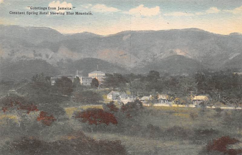 Constant Spring Hotel Showing Blue Mountain Jamaica Unused 