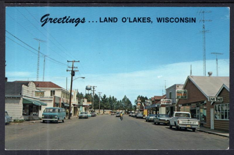 Greetings From Land O'Lakes,WI Street Scene