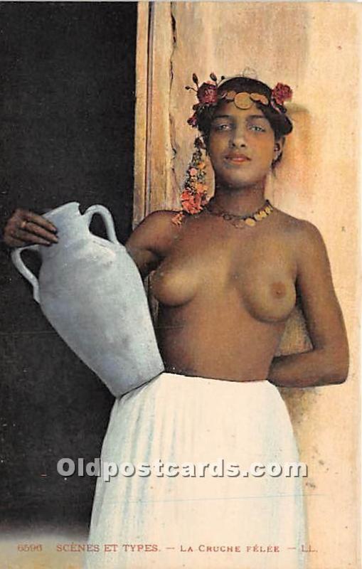 La Cruche Felee Arab Nude Unused 