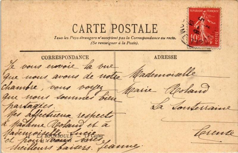 CPA La BOURBOULE Le Casino et le Funiculaire (720839)