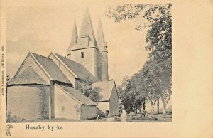 HUSABY KYRKA SWEDEN~1900 ALBIN ANDERSSONS PHOTO POSTCARD