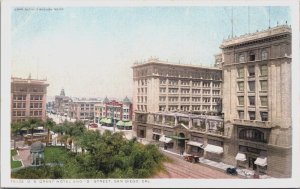 The U.S. Grant Hotel And D Street San Diego California Vintage Postcard C139