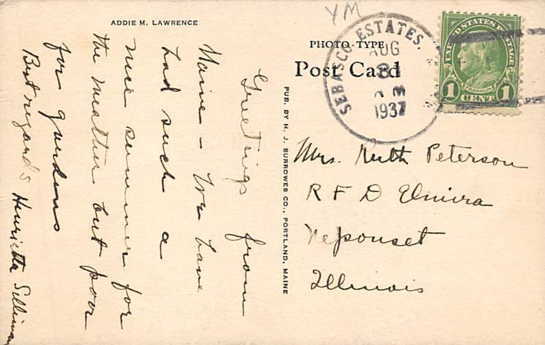 Addie M. Lawrence Sail Boat Ship 