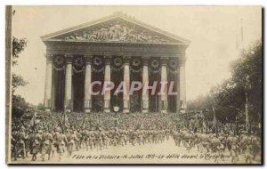 Old Postcard Fete De La Victaire July 14, 1919 The Defile front Madeleine Army