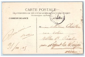 Lille Nord France Postcard University Building Entrance View 1906 Posted