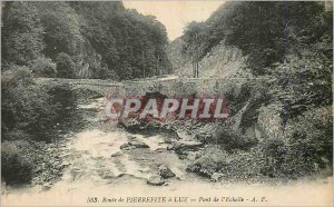 Postcard Old Road Pierrefite in Luz Scale Bridge