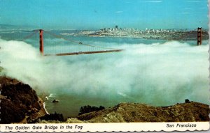 California San Francisco The Golden Gate Bridge In The Fog