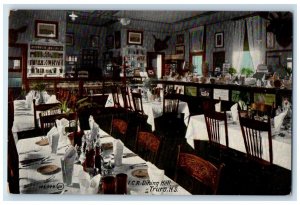 1911 I. C. R. Dining Hall Interior Truro Nova Scotia Canada Antique Postcard