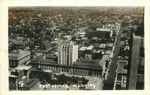 Oklahoma City 1944 Air View Post Office #18 RPPC Photo Postcard 21-9257