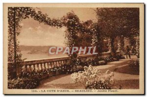 Old Postcard Beaulieu Jardin Fleuri