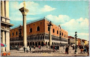 Venezia Palazzo Ducale Italy Venetian Gothic Style Building Structure Postcard