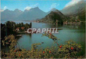 'Postcard Modern Lake D''Annecy lake and the Massif Beauges Talloires Duingt'