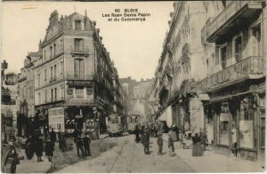 CPA BLOIS-Les Rues Denis Papin et du Commerce (26881)