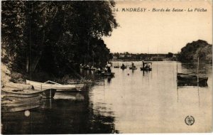 CPA ANDRESY - Bords de SEINE - La Peche (102893)
