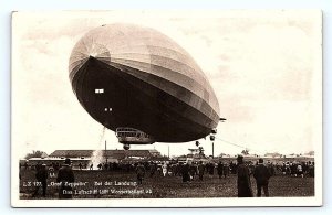 RPPC BODENSEE, Germany ~ GRAF ZEPPELIN L.Z.127 ~ Flown  to SF, CA  1930 Postcard