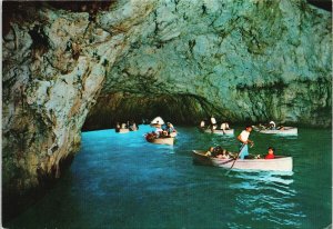 The Blue Grotto Capri Italy Boats Unused Postcard C4