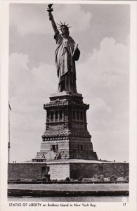 Statue Of Liberty Bedloe's Island New York City Real Photo