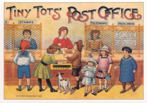 Tiny Tots Childrens Toy Post Office Game Poster Postcard