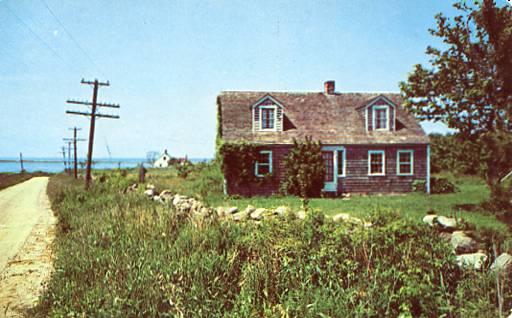 RI - Block Island, One of the Oldest Homes on the Island