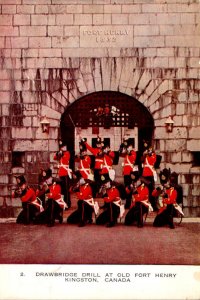 Canada Kingston Drawbridge Drill At Old Fort Henry