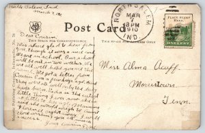 Indianapolis Indiana~Market Street~Monument Palace~Trollies~c1910 Postcard