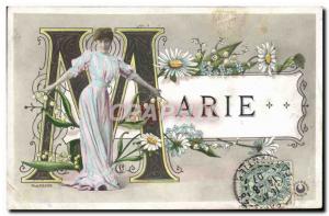 Old Postcard Fantasy Woman Marie Surname