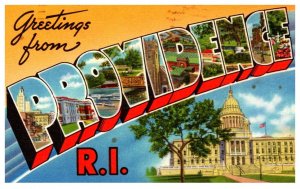 Rhode Island  LARGE LETTER Providence