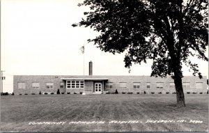 Real Photo Postcard Community Memorial Hospital in Sheldon, Iowa