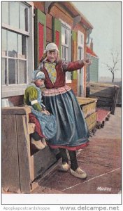 Netherlands Girls From Marken In Traditional Costume Advertising C Schrack &a...