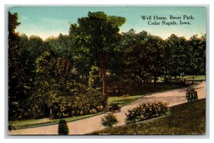 Well House Bever Park Cedar Rapids Iowa IA UNP DB Postcard Y4