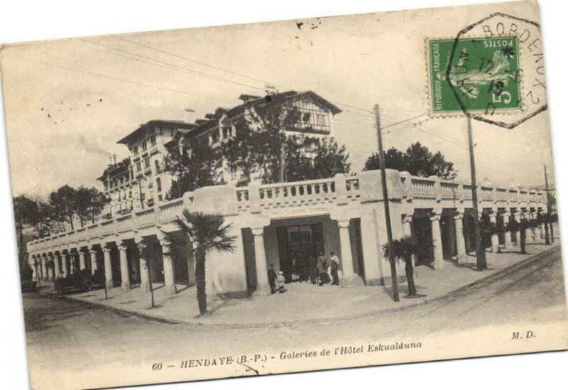 CPA HENDAYE Galeries de l'Hotel ESKUALduna (171958)