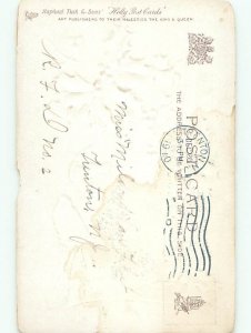 Divided-Back CHRISTMAS BIRDS SCENE Pretty Postcard W8528