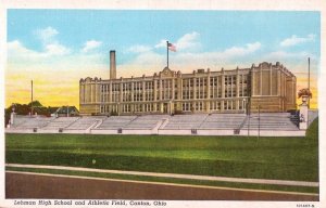 Lehman High School and Athletic Field Canton Ohio USA Postcard