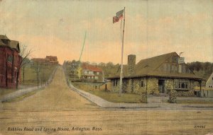 Arlington Massachusetts MA~Robbins Road Spring House~1912 Postcard