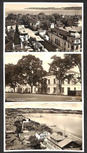 Lot of 3 real photo postcards 1930s Sweden Jönköping 