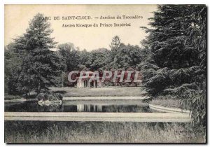 Old Postcard Saint Cloud Jardins du Trocadero Old Imperial Prince Kiosk